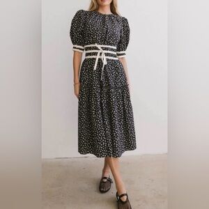 Böhme black floral dress